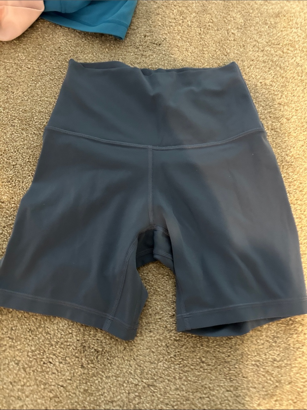 High-Waist Women’s Bike Shorts in Slate Blue